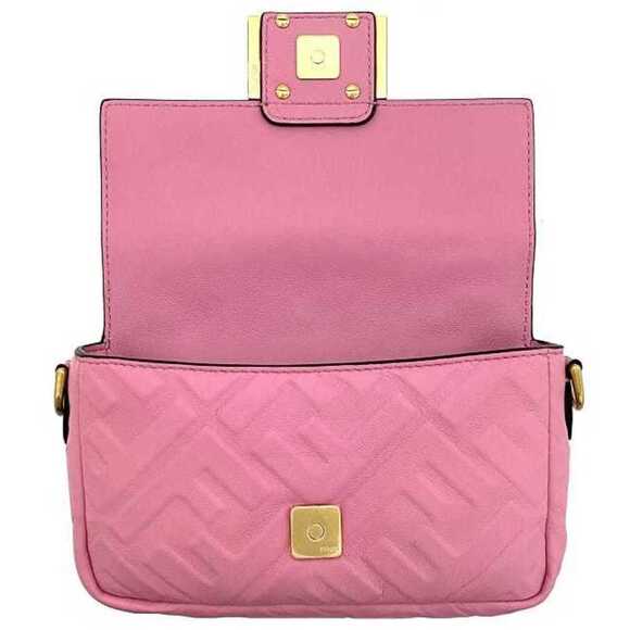 FENDI Pink Leather Shoulder Bag - Picture 6 of 10